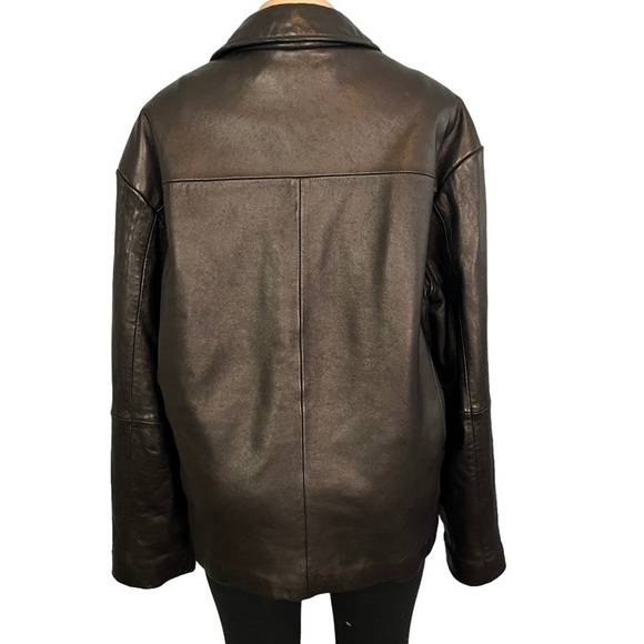 Boston Harbour Outdoor Wear Black Leather Jacket - Picture 7 of 10